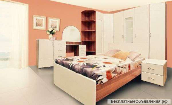 Прикроватная тумба мдф 2 ящика. (Новая)