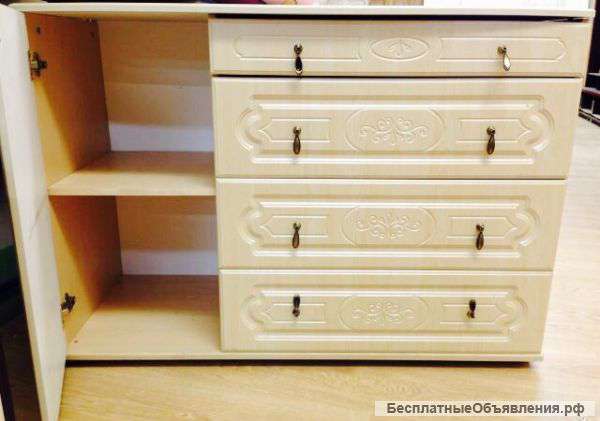 Комод Оскар с дверкой (слоновая кость) мдф