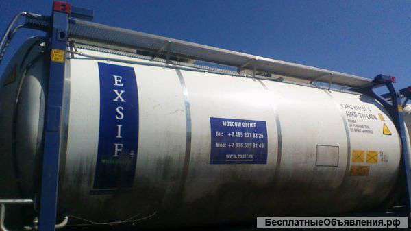 Танк-контейнер нержавеющий, объем — 31 куб.м.