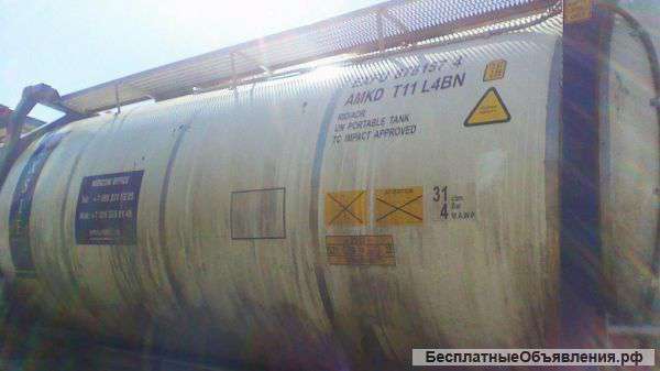 Танк-контейнер нержавеющий, объем — 31 куб.м.