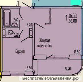 1-комн квартира. Целинная, 45