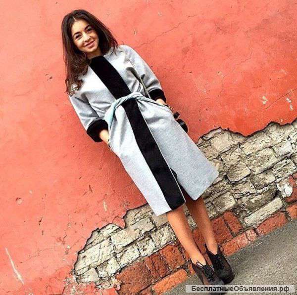 Пальто из костюмной шерсти