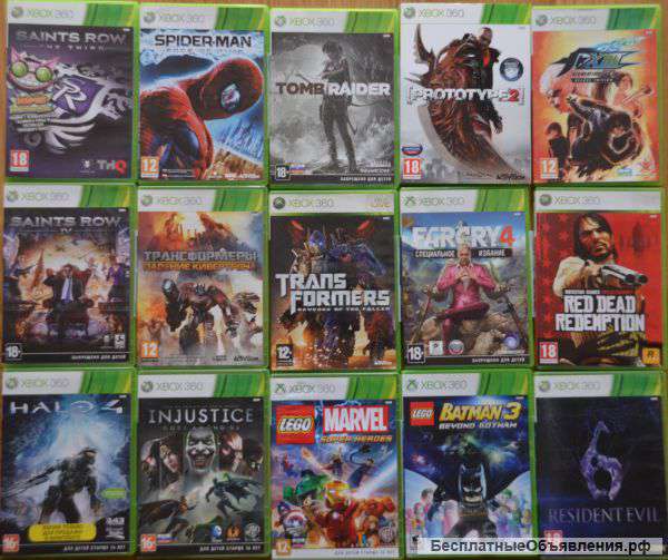 Лицензионные диски для xbox 360 часть 1