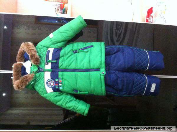 Зимний полукомбинезон с курткой 9-12 месяцев