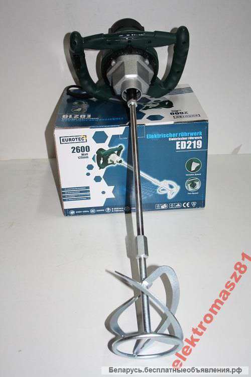 Миксер для смешивания строительных смесей. Новый