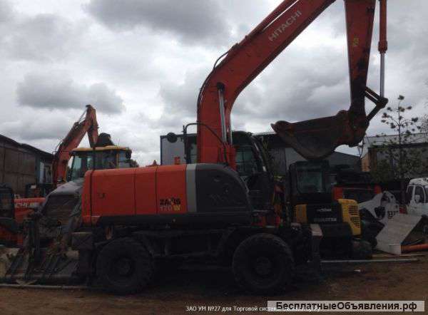 Аренда колесного экскаватора HITACHI ZX170 (0,7 м3)