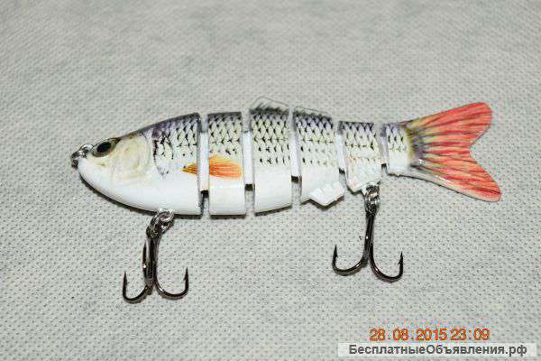 Реалистичный воблер Swimbait из 6 составных сегментов