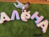 Мягкие подушки буквы. Гирлянды в детскую кроватку