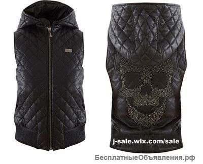 Кожаный жилет Philipp Plein (оригинал)