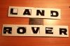 Шильдик наклейка логотип Land Rover черный глянец Discovery 3