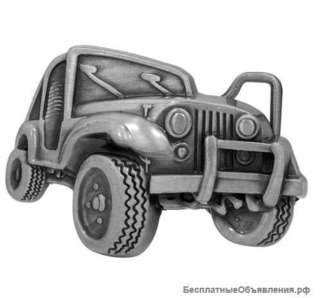 Пряжка Jeep Wrangler Off Road Silver