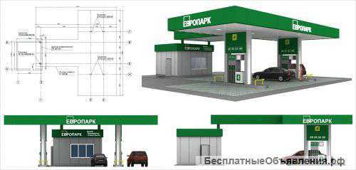 Навесы, навесные группы для АЗС, АГЗС и АГНКС