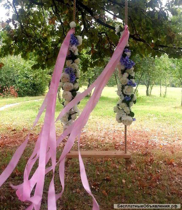 Фотосессия на качелях, оформление, аренда качелей