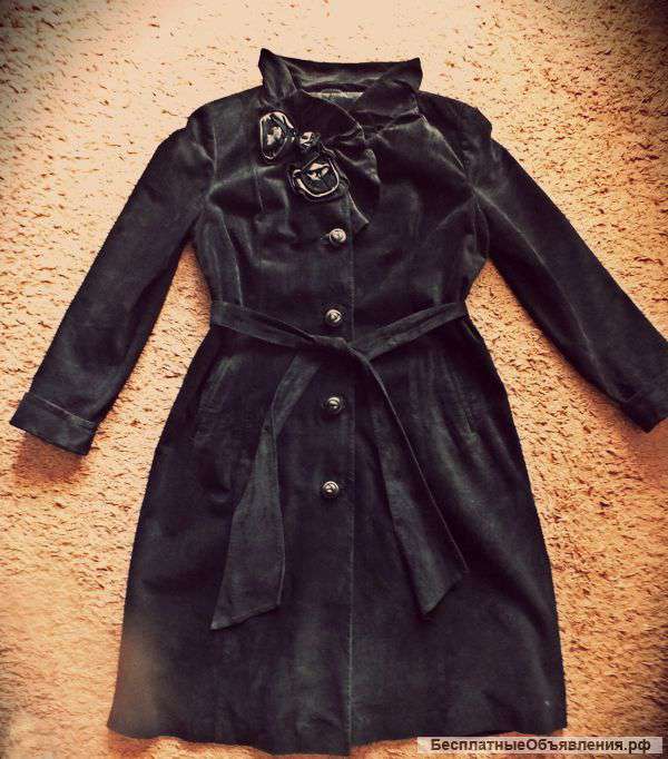 Замшевый плащ