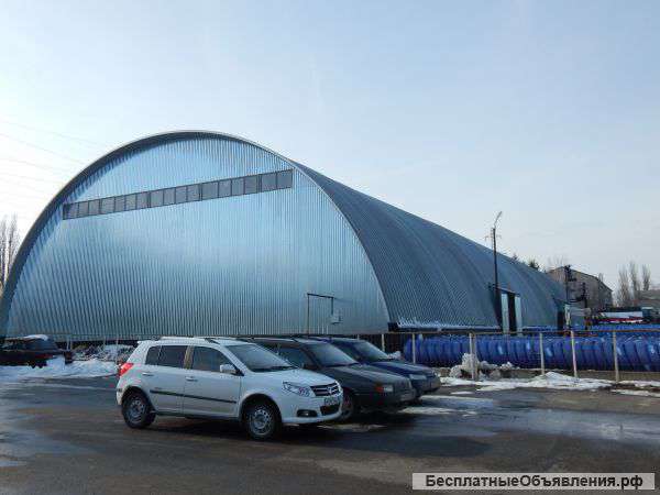 Строительство бескаркасных ангаров