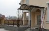 Навес входа, перила террасы, поликарбонат "Марлон" 8мм. бронза