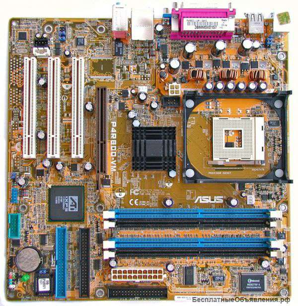 Материнская плата asus p4r800-vm
