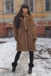 Норковая шуба светлый орех