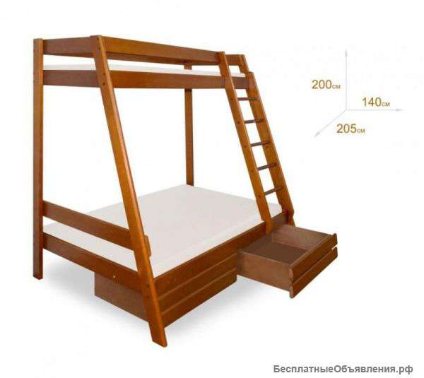 Детская двухъярусная кровать
