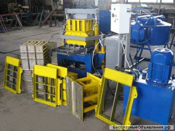 Оборудование для производства шлакоблока и тротуарной плитки