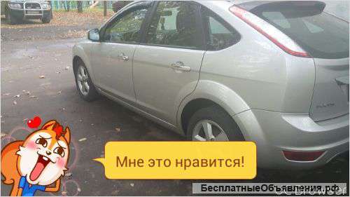 Автомобиль, форд фокус 2008 года, серебристый, объем двигателя 1.6.
