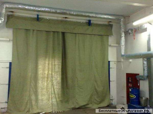 Штора брезентовая в гараж