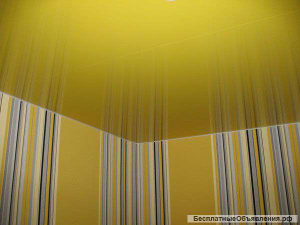 Глянцевые натяжные потолки