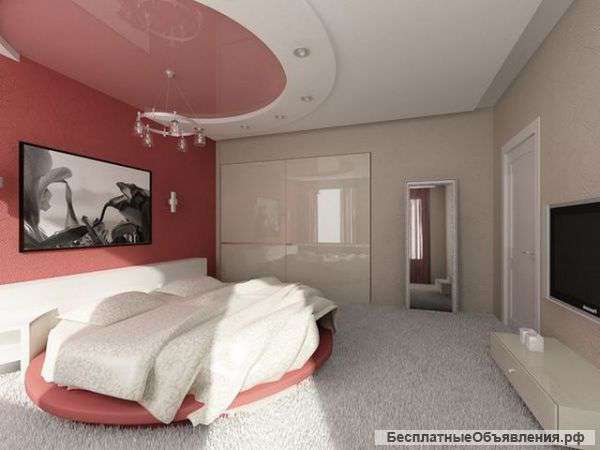 Натяжные потолки в спальню