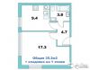 1-к квартира, 35 м², 4/4 эт