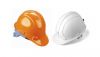 Каска цвет оранжевый, белый