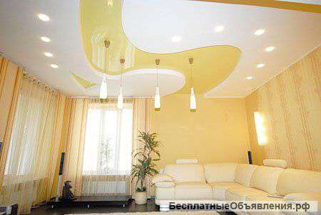 Натяжной потолок высокого качества в комнату