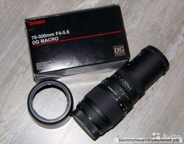 Объектив sigma AF 70-300mm f/4-5.6 DG MACRO