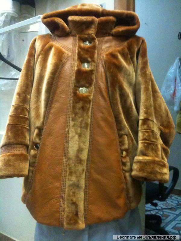 Полушубок из искуственного меха