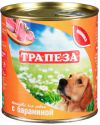 Трапеза консервированный корм для взрослых собак 750гр