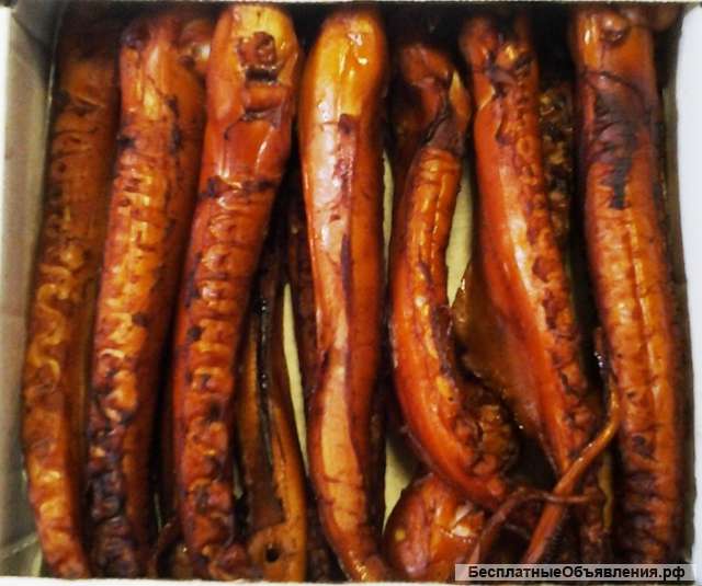 Щупальца кальмара холодного копчения