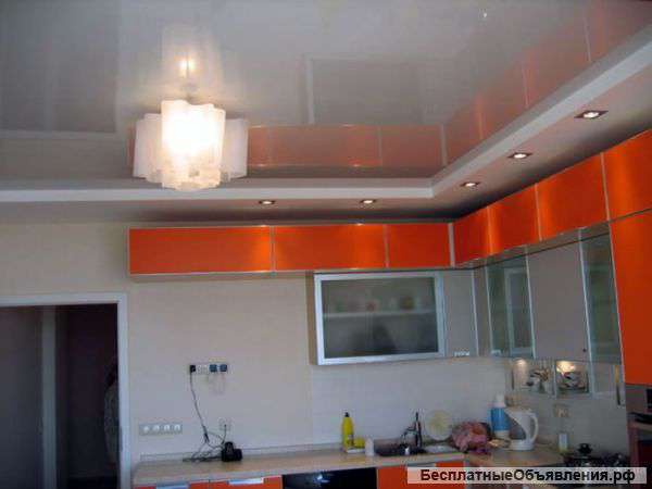 Бельгийский натяжной потолок на кухню