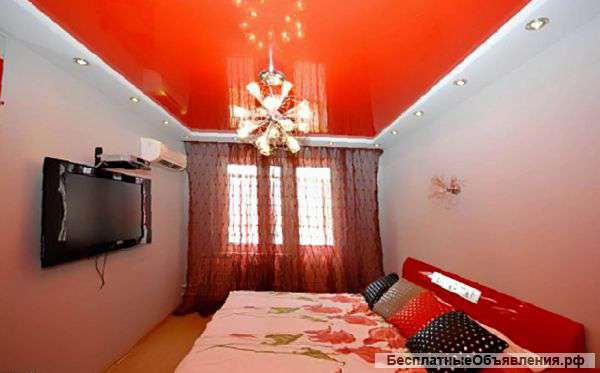 Французский натяжной потолок в спальню