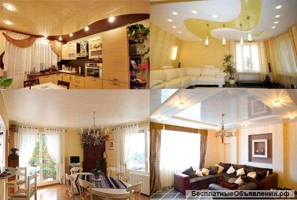 Натяжной потолок под ключ