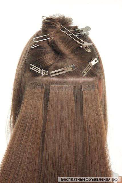 Волосы на лентах, ленточное наращивание