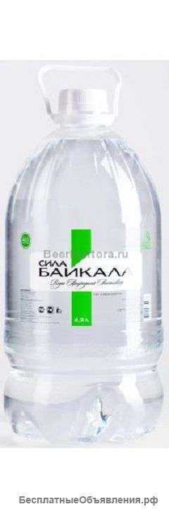 Минеральная вода Сила Байкала оптом и в розницу