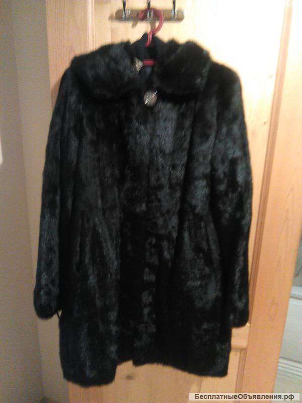 Норковая шуба Черный бриллиант