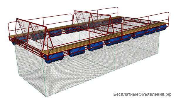 Изготовление и монтаж садковых ферм для разведения рыбы