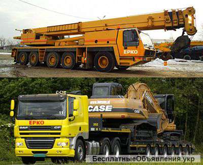 Услуги автокранами от 40 до 400 тонн, перевозки негабаритных грузов