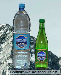 Минеральная питьевая газированная вода "Назран"
