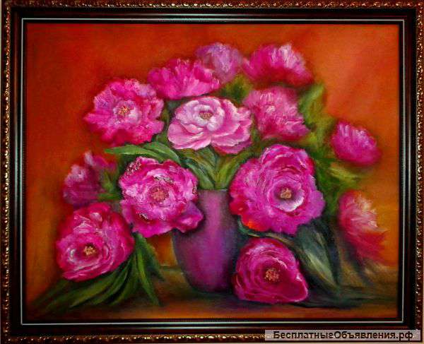 Картина ''Цветы'' хм 40х50