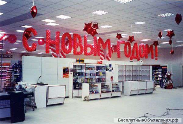 Оформление Нового Года воздушными шарами