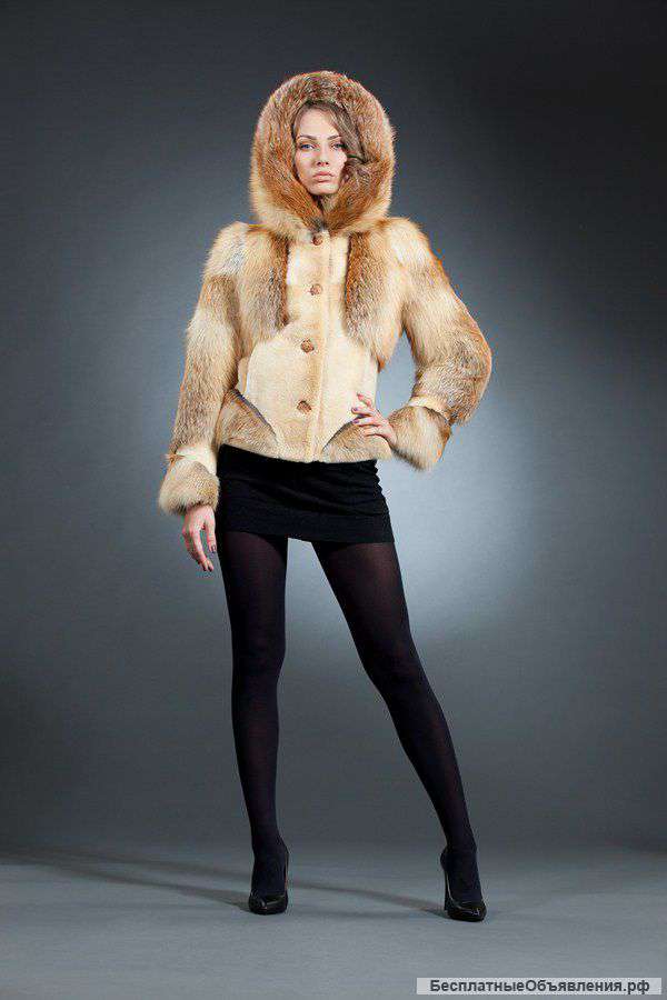 Эрика куртка лиса капюшон арт № 300-301