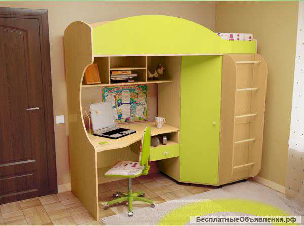 Детская кровать Облачко 2 МДФ