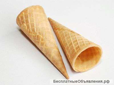 Вафельные рожки и стаканчики для мороженого