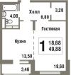 1-комнатная квартира